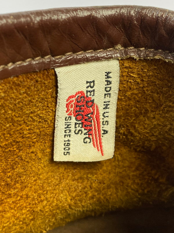【中古品】【メンズ】 RED WING レッドウィング 90's IRISH SETTER CLASSIC MOC TOE BOOTS 875 90年代 アイリッシュセッター クラシックモックトゥー ブーツ 靴 サイド刺繍羽タグ 164-251011-kk-15-min サイズ：9 カラー：ブラウン系 万代Net店