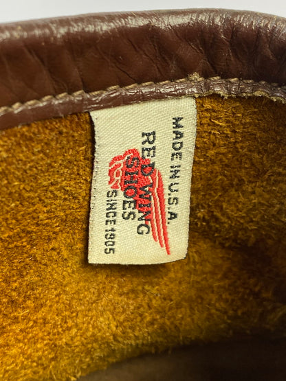 【中古品】【メンズ】 RED WING レッドウィング 90's IRISH SETTER CLASSIC MOC TOE BOOTS 875 90年代 アイリッシュセッター クラシックモックトゥー ブーツ 靴 サイド刺繍羽タグ 164-251011-kk-15-min サイズ：9 カラー：ブラウン系 万代Net店