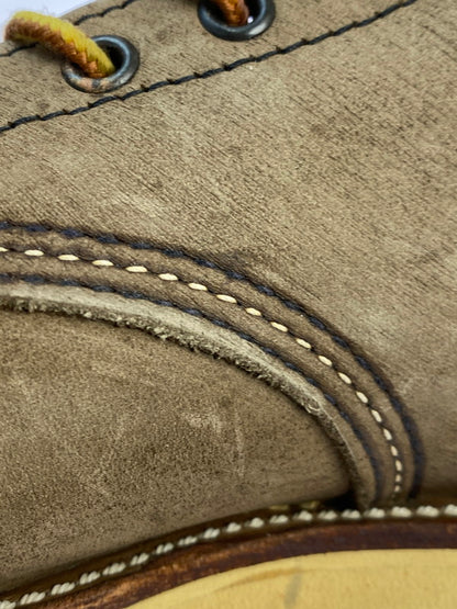 【中古品】【メンズ】 RED WING レッドウィング 90's IRISH SETTER MOC TOE BOOTS 2877 90年代 アイリッシュセッター モックトゥー ブーツ 靴 サイド刺繍羽タグ 164-251011-kk-14-min サイズ：8 1/2E カラー：グレー系 万代Net店