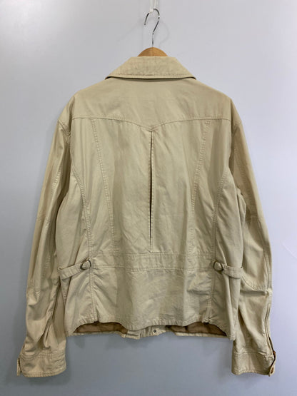 【中古品】【メンズ】 Polo by Ralph Lauren ポロバイラルフローレン COTTON RIDERES JACKET コットンライダースジャケット ライトアウター ブルゾン 146-251011-kk-28-min サイズ：L カラー：ベージュ 万代Net店