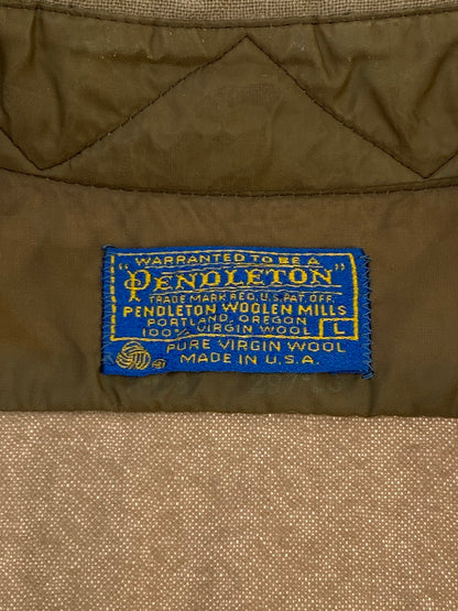 【中古品】【メンズ】 PENDLETON ペンドルトン 70's L/s WOOL SHIRT VINTAGE 70年代 ロングスリーブ ウールシャツ 長袖 トップス ヴィンテージ 144-251029-kk-03-min サイズ：L カラー：ブラウン 万代Net店