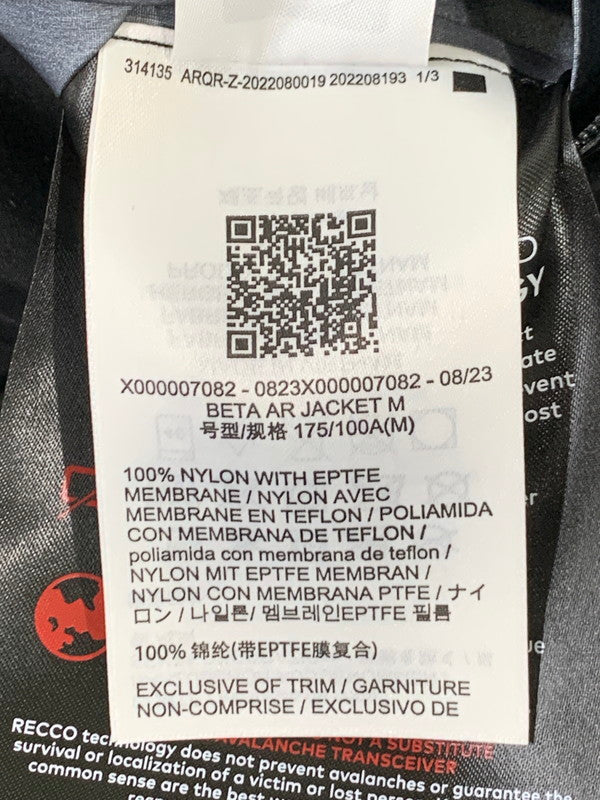 【中古品】【メンズ】 ARC'TERYX アークテリクス X000007082 BETA AR JACKET ジャケット 144-251018-ks-03-min サイズ：M カラー：ブラック 万代Net店