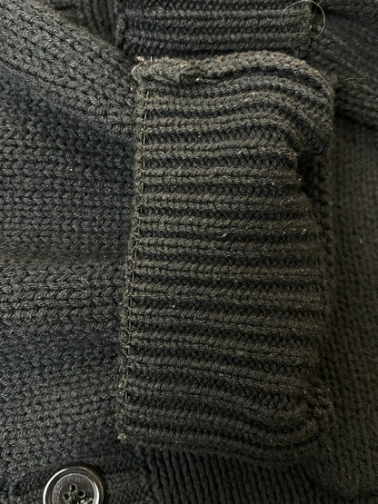 【中古品】【メンズ】 RUBEN KONE ルーベンコネ COTTON CARDIGAN コットンカーディガン トップス 141-251021-kk-67-min サイズ：XL カラー：ブラック 万代Net店