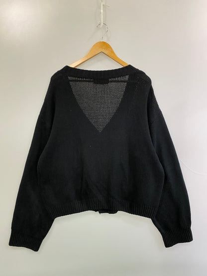 【中古品】【メンズ】 RUBEN KONE ルーベンコネ COTTON CARDIGAN コットンカーディガン トップス 141-251021-kk-67-min サイズ：XL カラー：ブラック 万代Net店