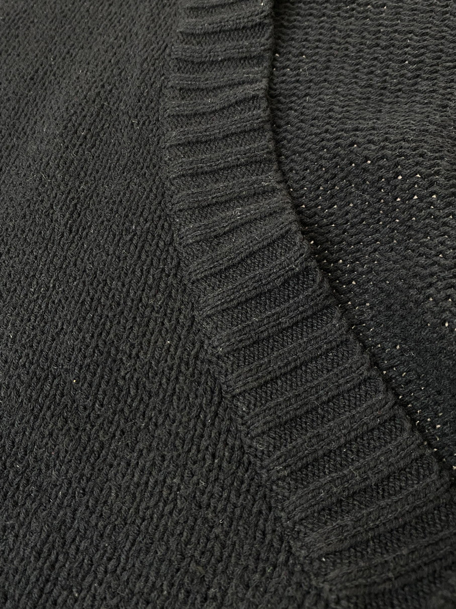 【中古品】【メンズ】 RUBEN KONE ルーベンコネ COTTON CARDIGAN コットンカーディガン トップス 141-251021-kk-67-min サイズ：XL カラー：ブラック 万代Net店