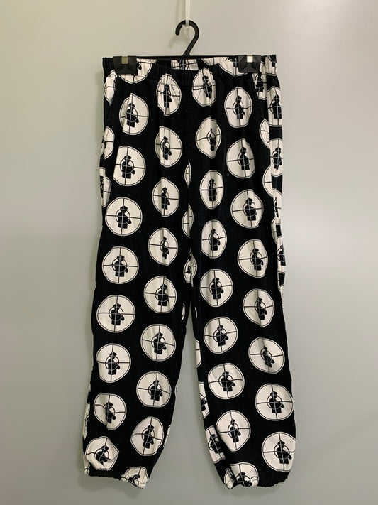 【中古品】【メンズ】 SUPREME シュプリーム × UNDERCOVER アンダーカバー × PUBLIC ENEMY 18SS SKATE PANT スケート パンツ ヒップホップ ボトムス 149-251019-em-01-min サイズ：M カラー：ブラック/ホワイト 万代Net店