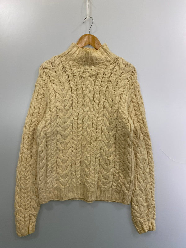 【現状渡し品】【メンズ】 RALPH LAUREN ラルフローレン 90S HI-NECK KNIT 90年代 ハイネック ニット メンズ セーター トップス アラン模様 146-251214-em-18-min サイズ：M カラー：オフホワイト 万代Net店