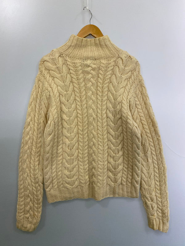 【現状渡し品】【メンズ】 RALPH LAUREN ラルフローレン 90S HI-NECK KNIT 90年代 ハイネック ニット メンズ セーター トップス アラン模様 146-251214-em-18-min サイズ：M カラー：オフホワイト 万代Net店