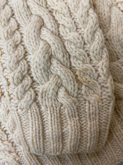 【現状渡し品】【メンズ】 RALPH LAUREN ラルフローレン 90S HI-NECK KNIT 90年代 ハイネック ニット メンズ セーター トップス アラン模様 146-251214-em-18-min サイズ：M カラー：オフホワイト 万代Net店