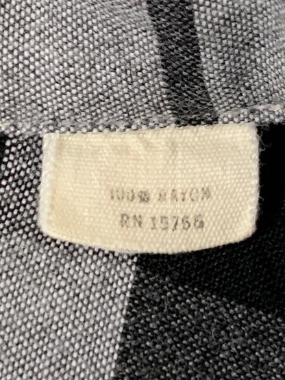【現状渡し品】【メンズ】 N＆N XI EAST エヌプラスエヌ 50-60S S S CHECK SHIRT チェックシャツ トップス 146-251018-ks-02-min サイズ：M カラー：ブラック/ホワイト/グレー 万代Net店