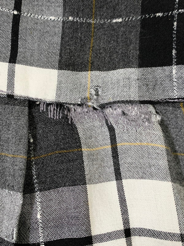 【現状渡し品】【メンズ】 N＆N XI EAST エヌプラスエヌ 50-60S S S CHECK SHIRT チェックシャツ トップス 146-251018-ks-02-min サイズ：M カラー：ブラック/ホワイト/グレー 万代Net店