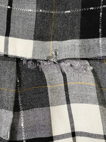 【現状渡し品】【メンズ】 N＆N XI EAST エヌプラスエヌ 50-60S S S CHECK SHIRT チェックシャツ トップス 146-251018-ks-02-min サイズ：M カラー：ブラック/ホワイト/グレー 万代Net店