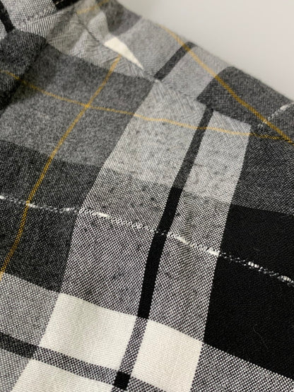 【現状渡し品】【メンズ】 N＆N XI EAST エヌプラスエヌ 50-60S S S CHECK SHIRT チェックシャツ トップス 146-251018-ks-02-min サイズ：M カラー：ブラック/ホワイト/グレー 万代Net店