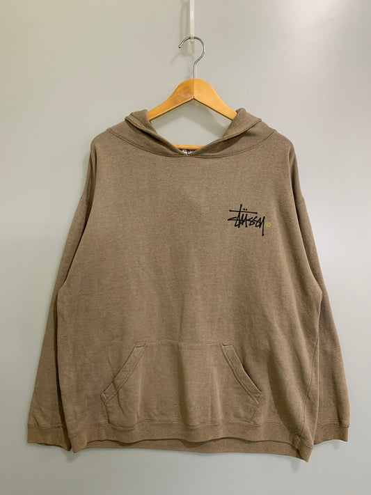 【中古品】【メンズ】 OLD STUSSY オールド ステューシー 80S LOGO PULLOVER HOODIE プルオーバーフーディ 142-251018-ks-08-min サイズ：不明 カラー：ベージュ系 万代Net店