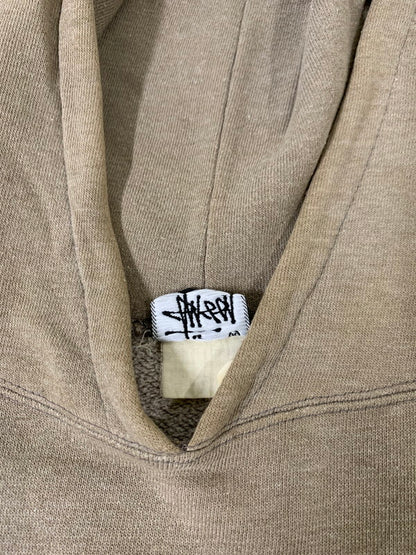 【中古品】【メンズ】 OLD STUSSY オールド ステューシー 80S LOGO PULLOVER HOODIE プルオーバーフーディ 142-251018-ks-08-min サイズ：不明 カラー：ベージュ系 万代Net店