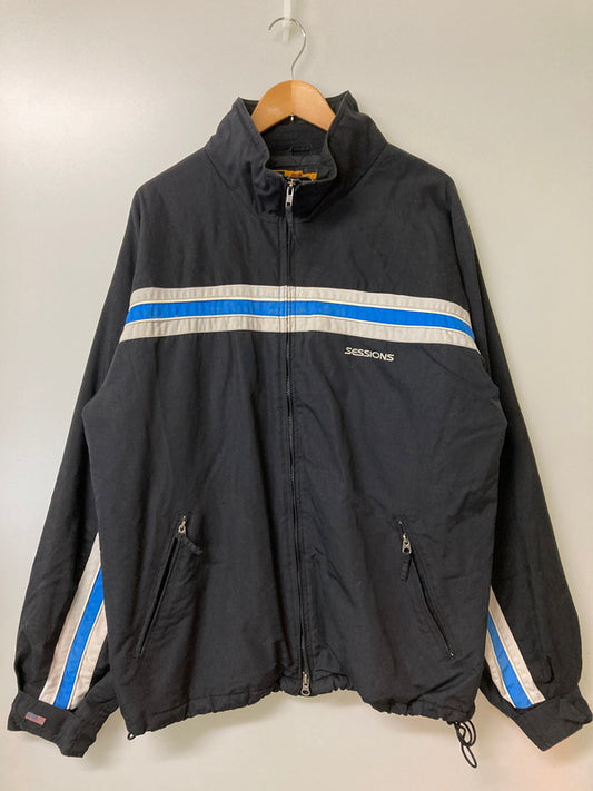 【中古品】【メンズ】 SESSIONS セッションズ 90-00S ZIP UP JACKET ジップアップ ジャケット メンズ アウター 90年代 - 00年代 146-251212-em-18-min カラー：ブラック 万代Net店