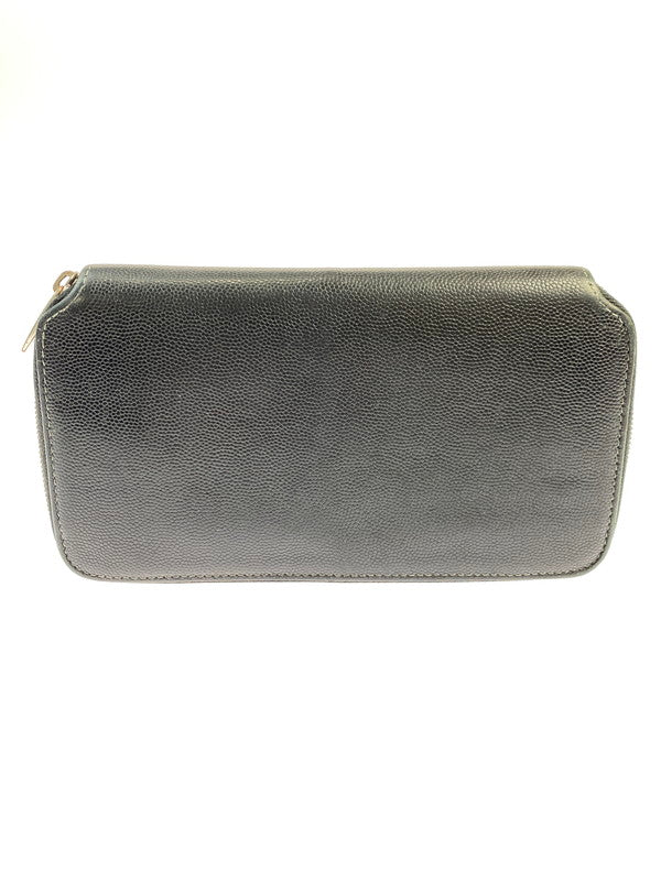 【現状渡し品】【メンズ/レディース】 CARTIER カルティエ L3000942 サントス ドゥ カルティエ ラウンドファスナー ロングウォレット 長財布 181-251019-AS-6-min カラー：ブラック 万代Net店