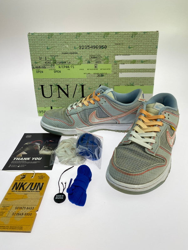 【中古品】【メンズ】 NIKE ナイキ × UNION ユニオン 別注 コラボ DUNK LOW/UNION DJ9649-400 ダンク ロー ユニオン/パスポートパック/アルゴン スニーカー 靴 160-251016-kk-03-min カラー：YPER ROYAL/WHITE-PSYCHIC BL 万代Net店