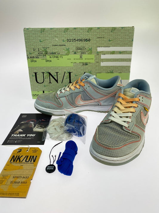 【中古品】【メンズ】 NIKE ナイキ × UNION ユニオン 別注 コラボ DUNK LOW/UNION DJ9649-400 ダンク ロー ユニオン/パスポートパック/アルゴン スニーカー 靴 160-251016-kk-03-min カラー：YPER ROYAL/WHITE-PSYCHIC BL 万代Net店