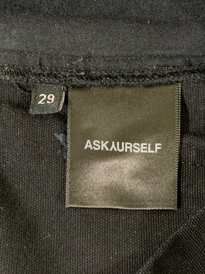 【中古品】【メンズ】 ASKYURSELF アスクユアセルフ ADJUSTABLE FLARE SNAP CARGO PANTS カーゴパンツ メンズ ボトムス ベルリン 153-251019-em-14-min サイズ：29 カラー：ブラック 万代Net店