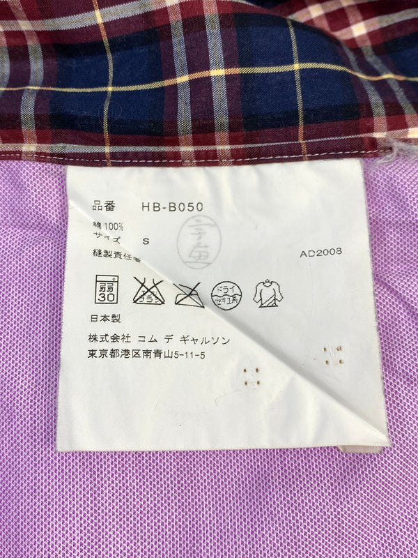 【中古品】【メンズ】 COMME DES GARCONS HOMME コムデギャルソンオム HB-B050 MULTICOLOR CHECK SHIRT マルチカラー チェック シャツ 140-260805-zi-08-min サイズ：S カラー：ピンク 万代Net店