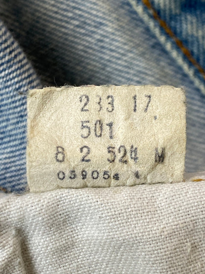 【現状渡し品】【メンズ】 Levi's リーバイス 80S 524刻印 501 スモールE デニムパンツ ボトムス 157-251023-jt-22-min サイズ：W34 L32 カラー：ライトインディゴ 万代Net店