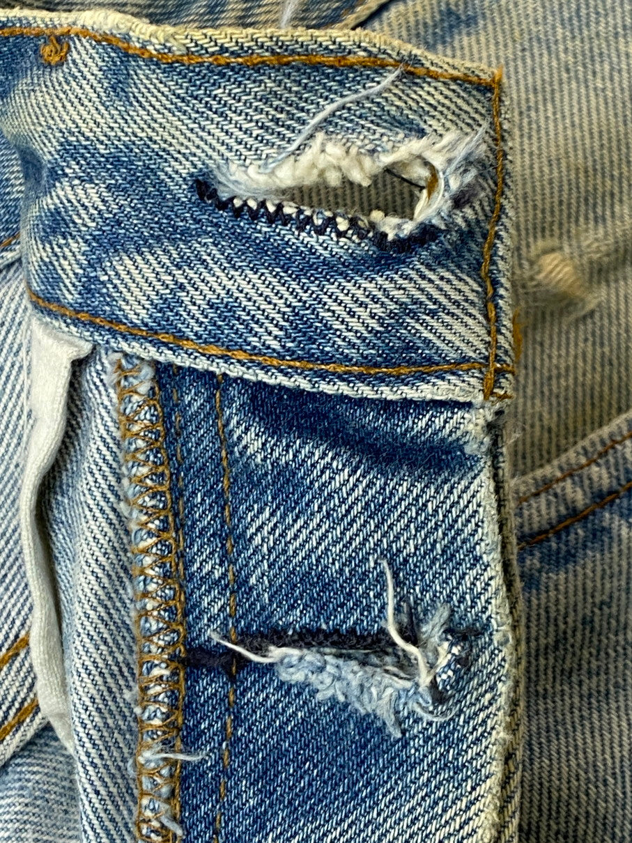 【現状渡し品】【メンズ】 Levi's リーバイス 80S 524刻印 501 スモールE デニムパンツ ボトムス 157-251023-jt-22-min サイズ：W34 L32 カラー：ライトインディゴ 万代Net店