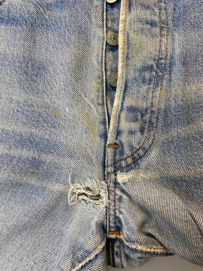 【現状渡し品】【メンズ】 Levi's リーバイス 80S 524刻印 501 スモールE デニムパンツ ボトムス 157-251023-jt-22-min サイズ：W34 L32 カラー：ライトインディゴ 万代Net店