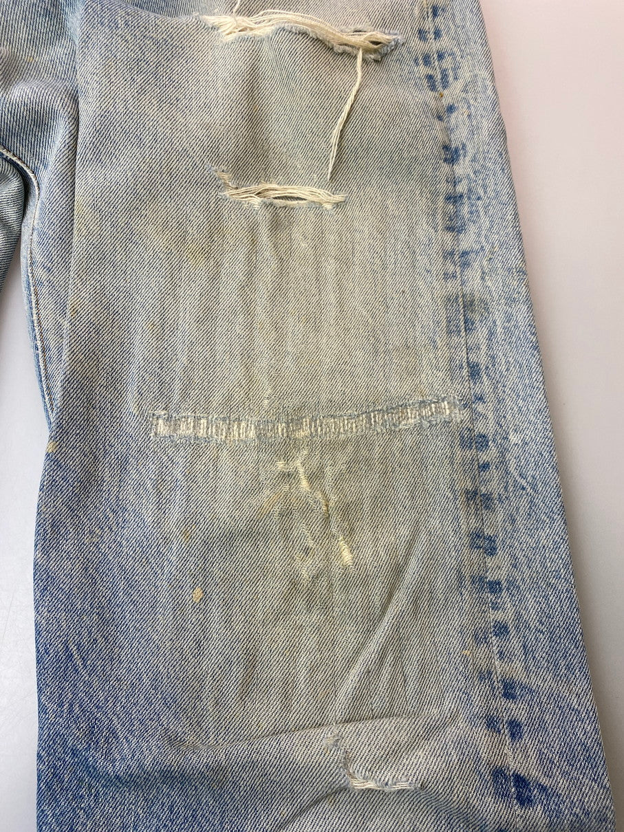 【現状渡し品】【メンズ】 Levi's リーバイス 80S 524刻印 501 スモールE デニムパンツ ボトムス 157-251023-jt-22-min サイズ：W34 L32 カラー：ライトインディゴ 万代Net店