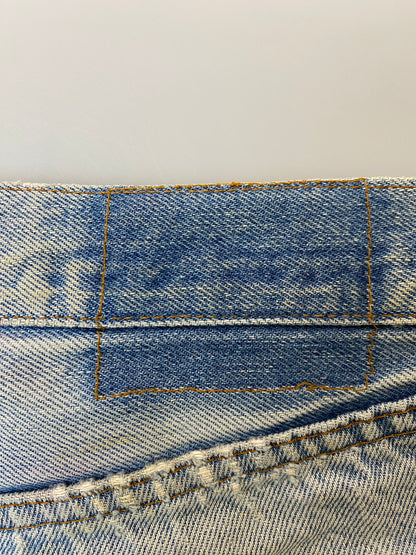 【現状渡し品】【メンズ】 Levi's リーバイス 80S 524刻印 501 スモールE デニムパンツ ボトムス 157-251023-jt-22-min サイズ：W34 L32 カラー：ライトインディゴ 万代Net店