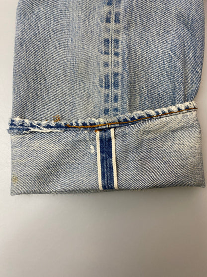 【現状渡し品】【メンズ】 Levi's リーバイス 80S 524刻印 501 スモールE デニムパンツ ボトムス 157-251023-jt-22-min サイズ：W34 L32 カラー：ライトインディゴ 万代Net店