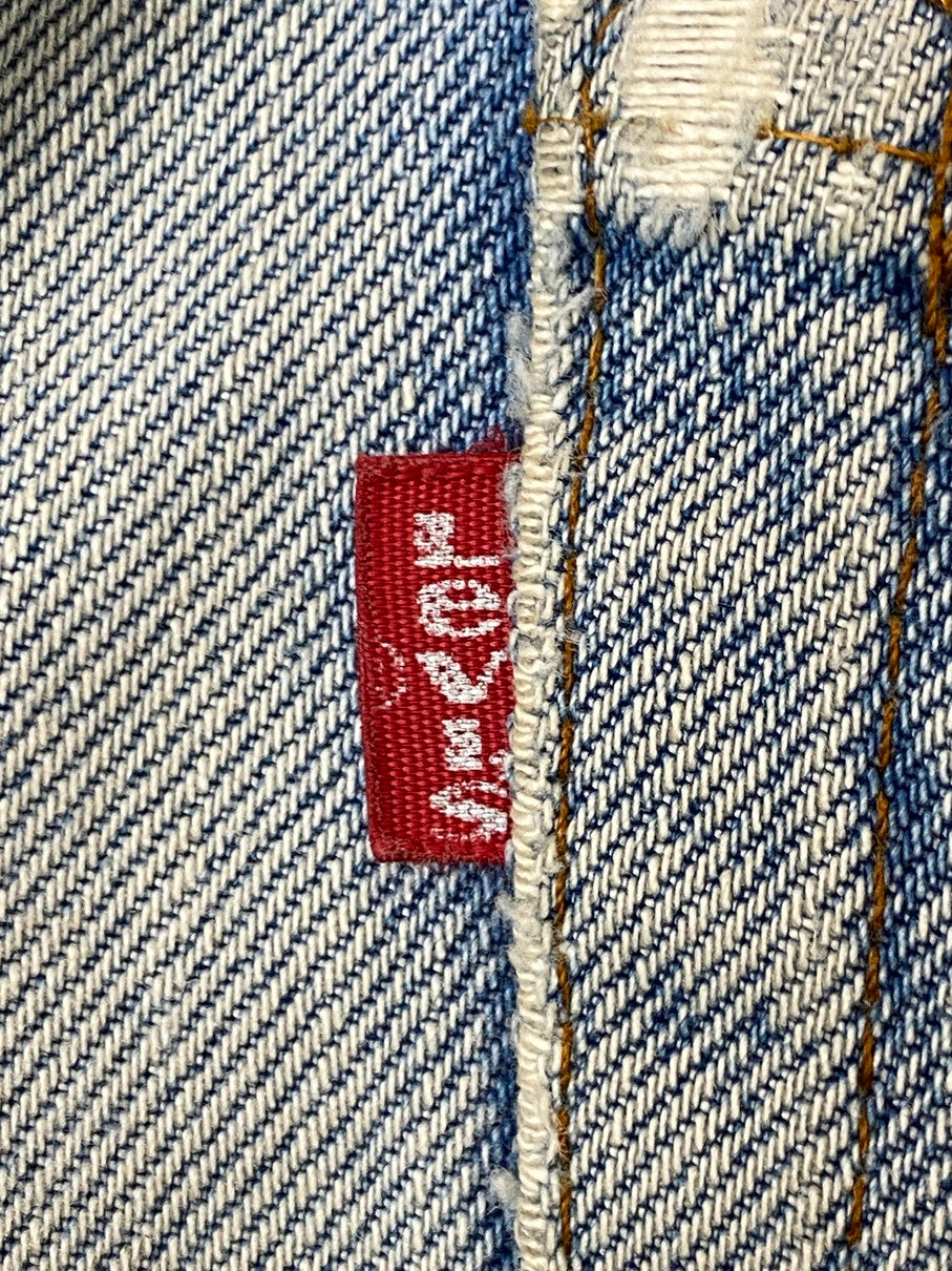 【現状渡し品】【メンズ】 Levi's リーバイス 80S 524刻印 501 スモールE デニムパンツ ボトムス 157-251023-jt-22-min サイズ：W34 L32 カラー：ライトインディゴ 万代Net店