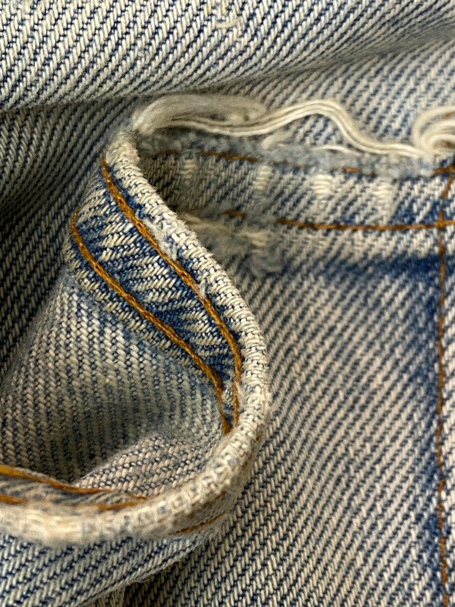 【現状渡し品】【メンズ】 Levi's リーバイス 80S 524刻印 501 スモールE デニムパンツ ボトムス 157-251023-jt-22-min サイズ：W34 L32 カラー：ライトインディゴ 万代Net店