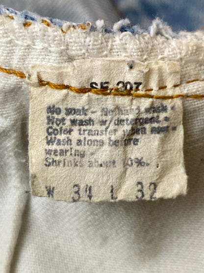 【現状渡し品】【メンズ】 Levi's リーバイス 80S 524刻印 501 スモールE デニムパンツ ボトムス 157-251023-jt-22-min サイズ：W34 L32 カラー：ライトインディゴ 万代Net店