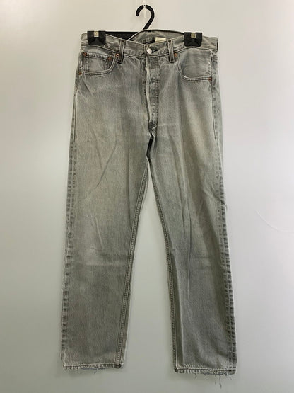 【現状渡し品】【メンズ】 Levi's リーバイス 00S 977刻印 2001年4月製造 501 BLACK DENIM PANTS 501 ブラック デニム パンツ メンズ ボトムス ジーパン ジーンズ ヴィンテージ 157-251109-em-37-min サイズ：W34×L32 カラー：グレー 万代Net店