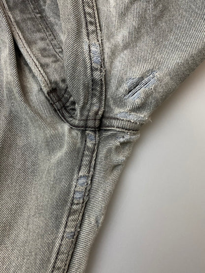 【現状渡し品】【メンズ】 Levi's リーバイス 00S 977刻印 2001年4月製造 501 BLACK DENIM PANTS 501 ブラック デニム パンツ メンズ ボトムス ジーパン ジーンズ ヴィンテージ 157-251109-em-37-min サイズ：W34×L32 カラー：グレー 万代Net店