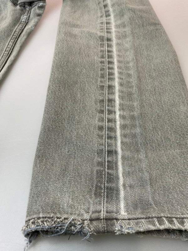 【現状渡し品】【メンズ】 Levi's リーバイス 00S 977刻印 2001年4月製造 501 BLACK DENIM PANTS 501 ブラック デニム パンツ メンズ ボトムス ジーパン ジーンズ ヴィンテージ 157-251109-em-37-min サイズ：W34×L32 カラー：グレー 万代Net店