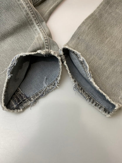 【現状渡し品】【メンズ】 Levi's リーバイス 00S 977刻印 2001年4月製造 501 BLACK DENIM PANTS 501 ブラック デニム パンツ メンズ ボトムス ジーパン ジーンズ ヴィンテージ 157-251109-em-37-min サイズ：W34×L32 カラー：グレー 万代Net店