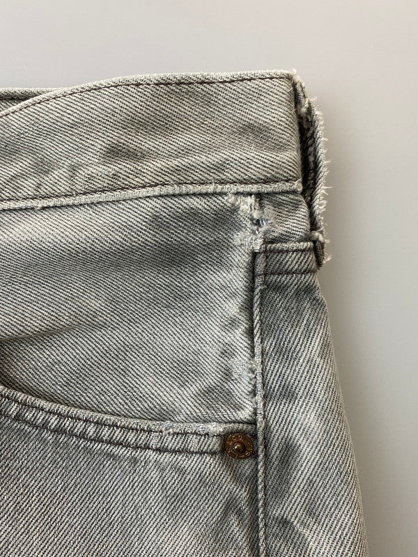 【現状渡し品】【メンズ】 Levi's リーバイス 00S 977刻印 2001年4月製造 501 BLACK DENIM PANTS 501 ブラック デニム パンツ メンズ ボトムス ジーパン ジーンズ ヴィンテージ 157-251109-em-37-min サイズ：W34×L32 カラー：グレー 万代Net店