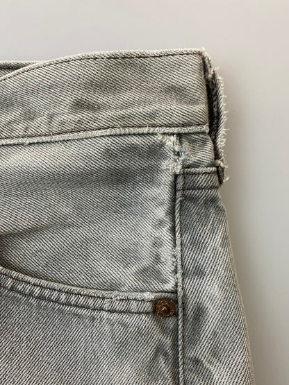 【現状渡し品】【メンズ】 Levi's リーバイス 00S 977刻印 2001年4月製造 501 BLACK DENIM PANTS 501 ブラック デニム パンツ メンズ ボトムス ジーパン ジーンズ ヴィンテージ 157-251109-em-37-min サイズ：W34×L32 カラー：グレー 万代Net店