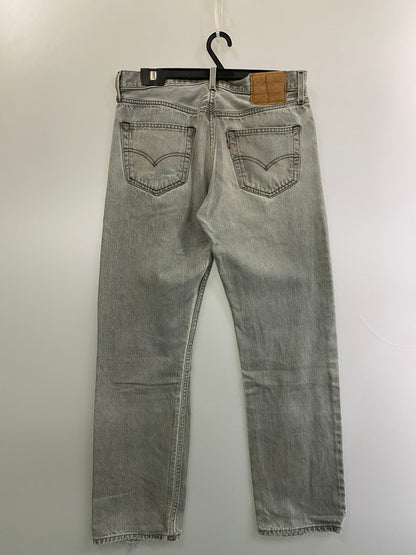 【現状渡し品】【メンズ】 Levi's リーバイス 00S 977刻印 2001年4月製造 501 BLACK DENIM PANTS 501 ブラック デニム パンツ メンズ ボトムス ジーパン ジーンズ ヴィンテージ 157-251109-em-37-min サイズ：W34×L32 カラー：グレー 万代Net店