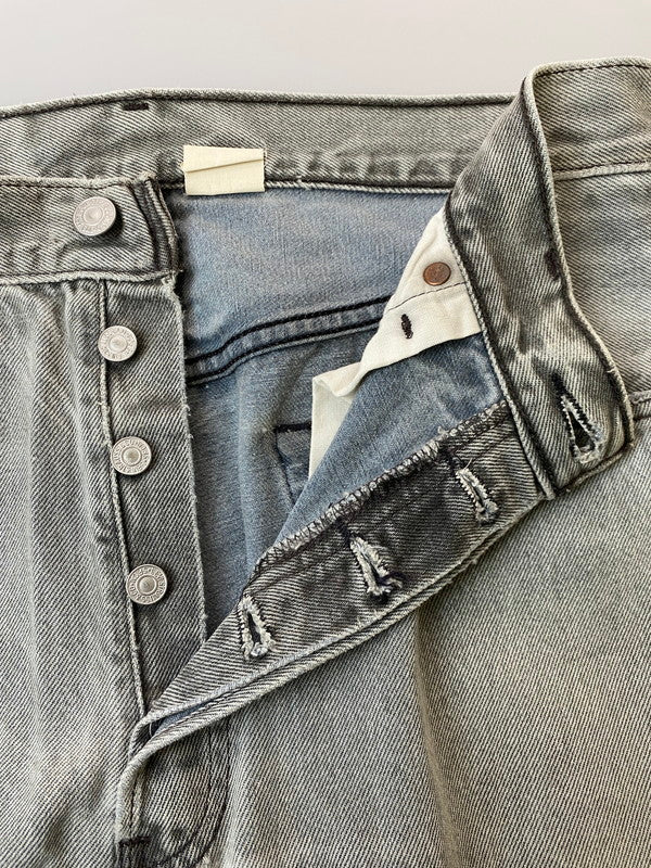 【現状渡し品】【メンズ】 Levi's リーバイス 00S 977刻印 2001年4月製造 501 BLACK DENIM PANTS 501 ブラック デニム パンツ メンズ ボトムス ジーパン ジーンズ ヴィンテージ 157-251109-em-37-min サイズ：W34×L32 カラー：グレー 万代Net店