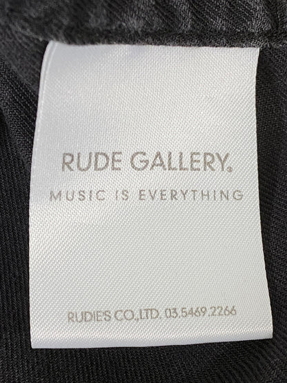 【中古品】【メンズ】 RUDE GALLERY ルードギャラリー LETTERED BOWLING SHIRT レタード ボーリング シャツ メンズ 半袖Tシャツ ショートスリーブ 142-260630-hu-28-min サイズ：2 カラー：ブラック系 万代Net店