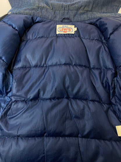 【中古品】【メンズ】 LEVI'S SKI スキーリーバイス 中綿 DENIM JACKET 70'S デニム ジャケット 70年代 ヴィンテージ メンズ アウター 146-251019-em-43-min サイズ：11/12 カラー：インディゴブルー 万代Net店