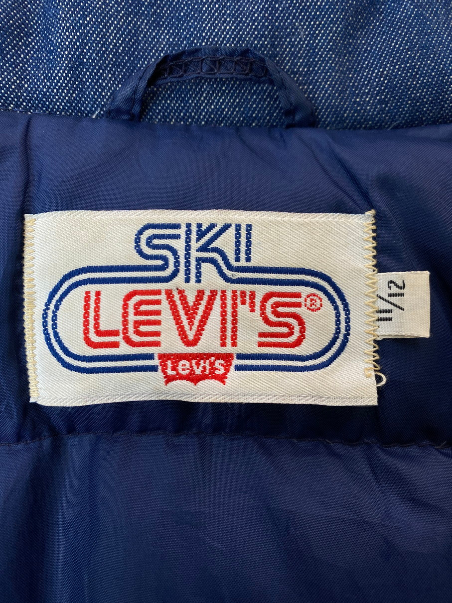 【中古品】【メンズ】 LEVI'S SKI スキーリーバイス 中綿 DENIM JACKET 70'S デニム ジャケット 70年代 ヴィンテージ メンズ アウター 146-251019-em-43-min サイズ：11/12 カラー：インディゴブルー 万代Net店