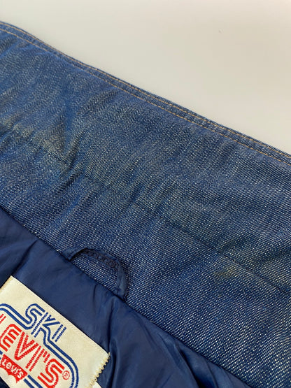 【中古品】【メンズ】 LEVI'S SKI スキーリーバイス 中綿 DENIM JACKET 70'S デニム ジャケット 70年代 ヴィンテージ メンズ アウター 146-251019-em-43-min サイズ：11/12 カラー：インディゴブルー 万代Net店