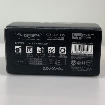 【中古品】DAIWA ダイワ 19スティーズ CT SV TW 700XHL SLPワークス スタードラグ 左ハンドル ベイトリール 釣り 釣り具等 134-260212-em-05-min 万代Net店