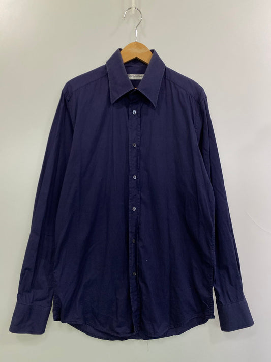 【中古品】【メンズ】 DOLCE&GABBANA ドルチェアンドガッバーナ L/S SHIRT SR26 5391 D&G ロングスリーブシャツ 長袖 トップス 141-251030-kk-37-min サイズ：16 1/2 (42) カラー：パープル 万代Net店