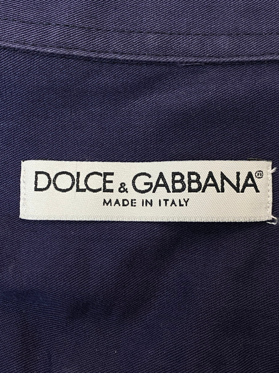 【中古品】【メンズ】 DOLCE&GABBANA ドルチェアンドガッバーナ L/S SHIRT SR26 5391 D&G ロングスリーブシャツ 長袖 トップス 141-251030-kk-37-min サイズ：16 1/2 (42) カラー：パープル 万代Net店