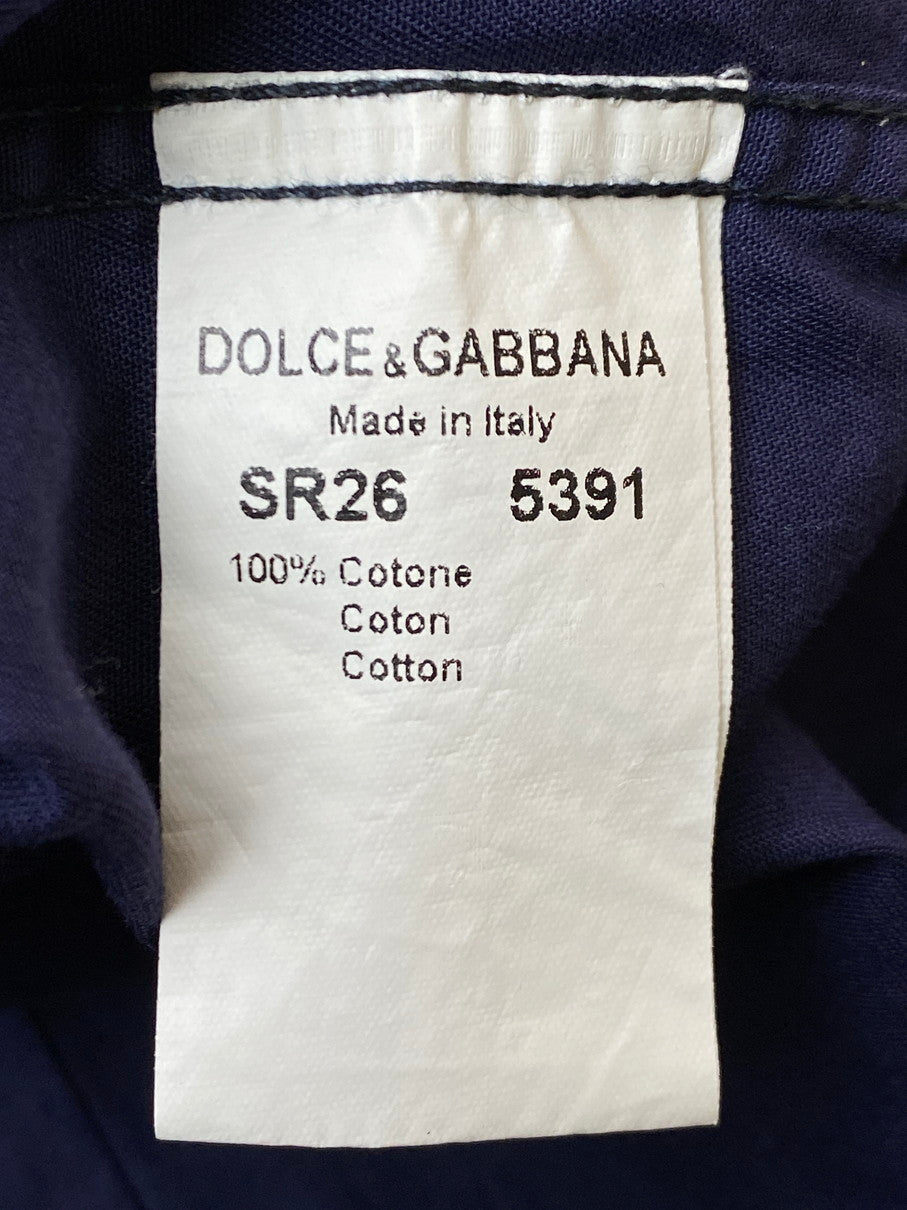 【中古品】【メンズ】 DOLCE&GABBANA ドルチェアンドガッバーナ L/S SHIRT SR26 5391 D&G ロングスリーブシャツ 長袖 トップス 141-251030-kk-37-min サイズ：16 1/2 (42) カラー：パープル 万代Net店